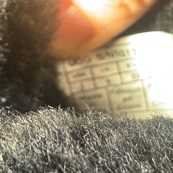 Rare UGG Kids Mini Bailey Bow Scalloped Boot Black Suede Youth Size 3 (1013269K) - Picture 2 of 10